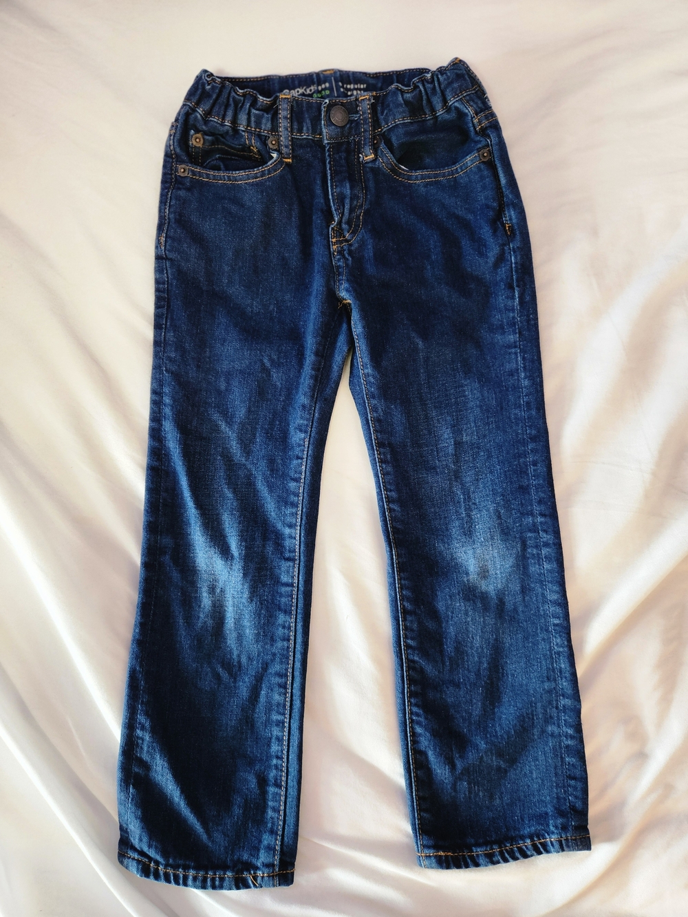 Gapkids Classic Dark Blue Boys Straight Jeans - Size 6reg